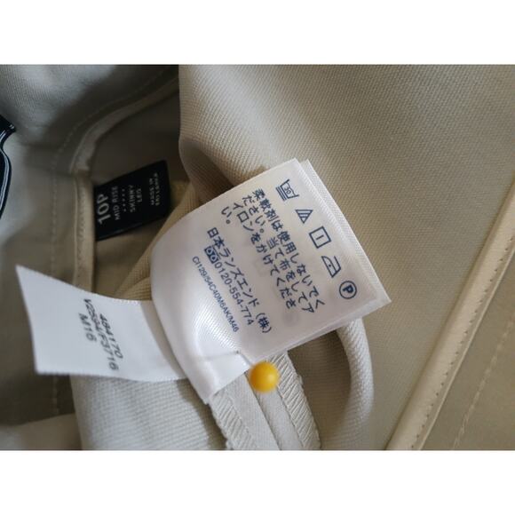 Lands' End Midrise Skinny Leg Pants Zipper Ankle Beige Khaki Petite 10P - Picture 11 of 11